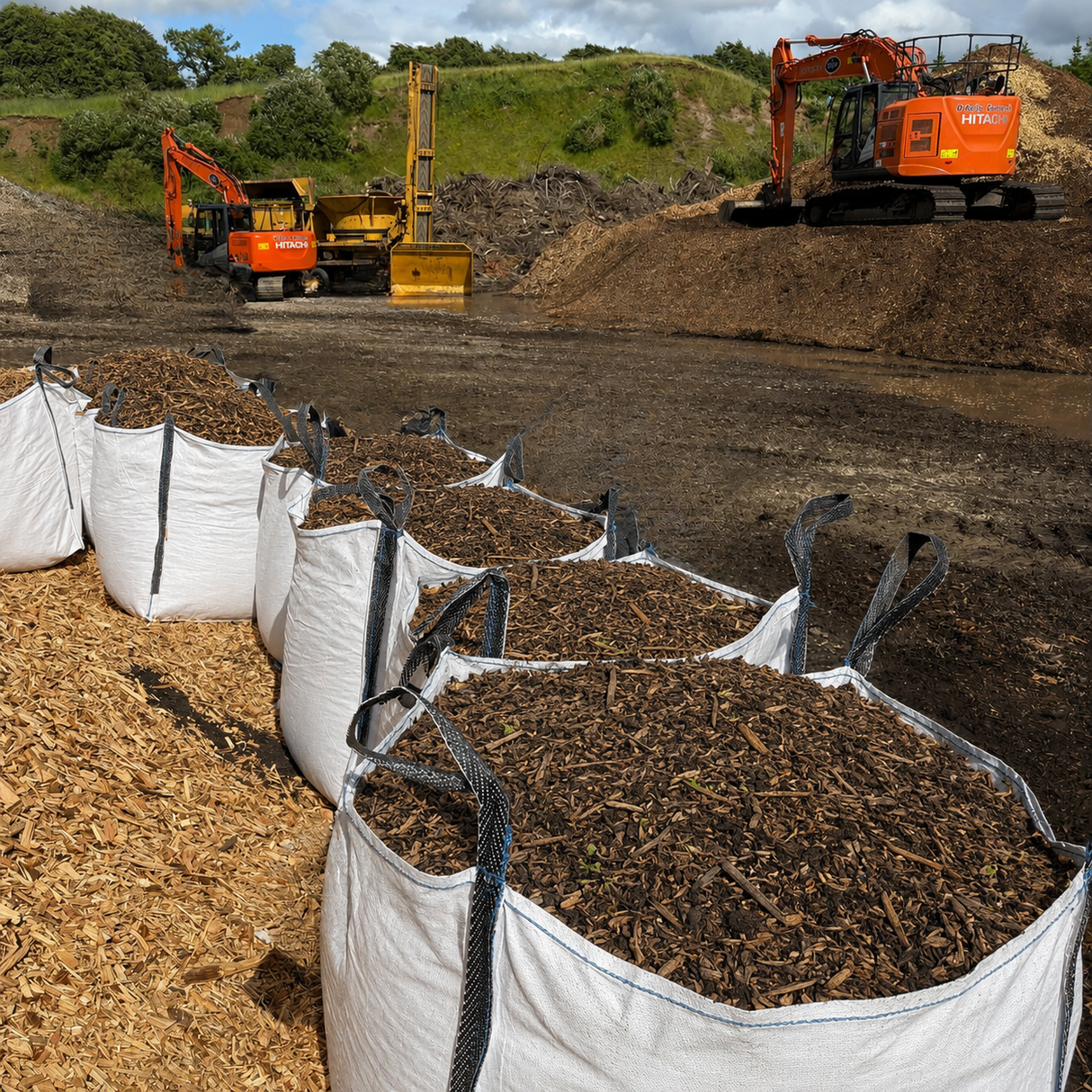 Woodchip Mulch – 1 Ton Bag Timbertrove