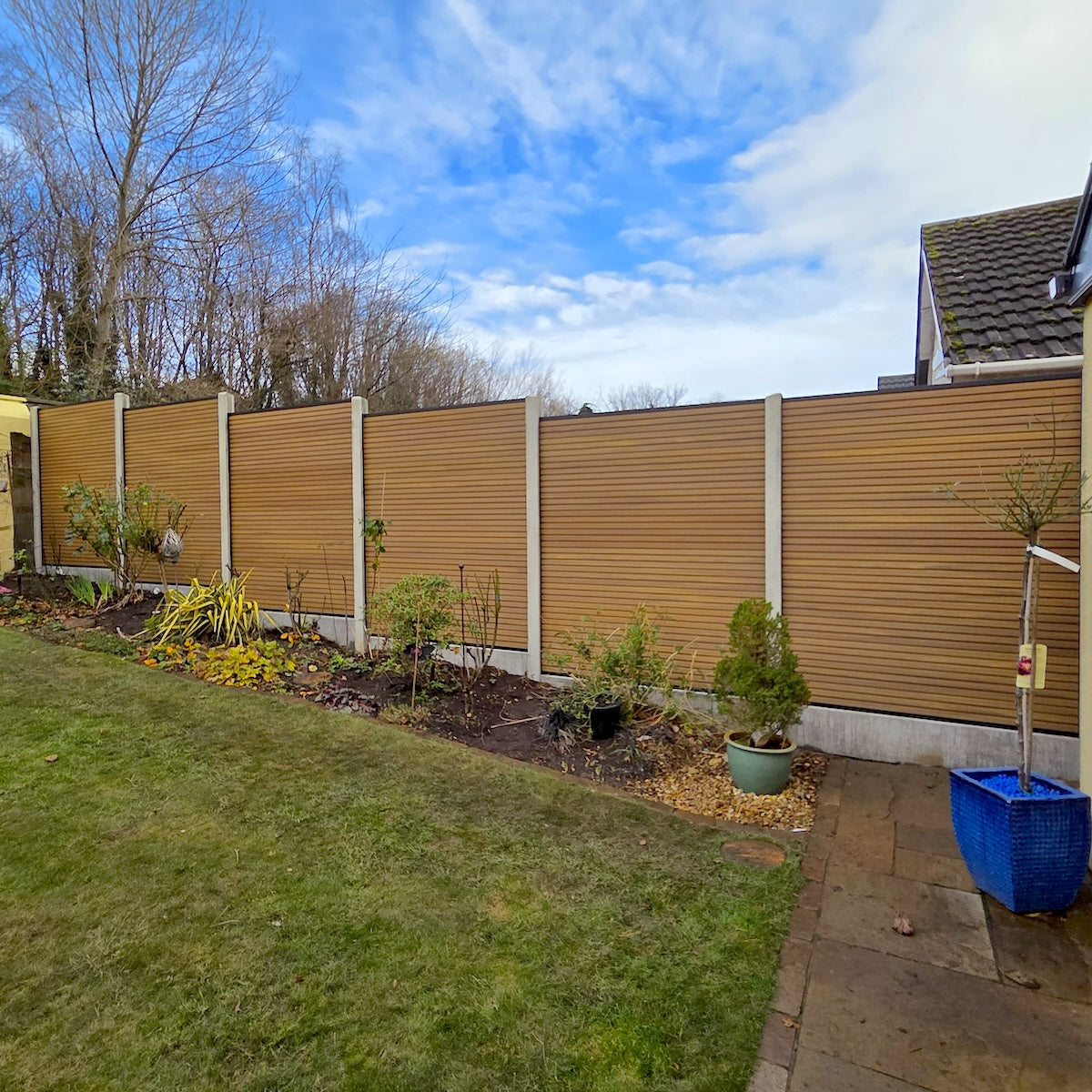 Composite Fencing Panel Slatted