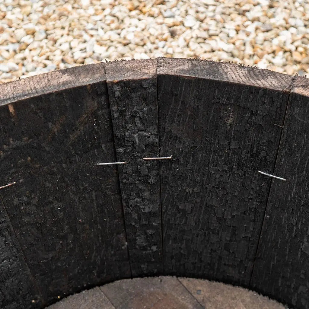 Oak Whisky Barrel Planter