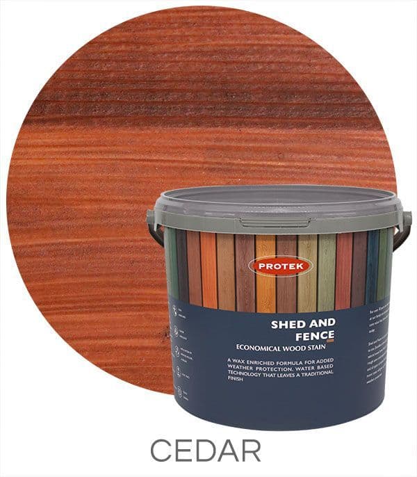 Protek Shed & Fence Stain Paint - Cedar