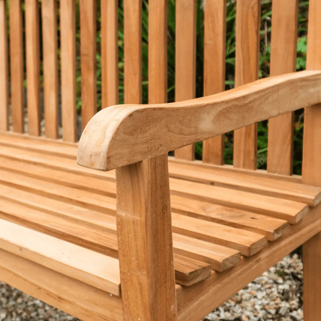 Teak Bench 3 Seater Timbertrove