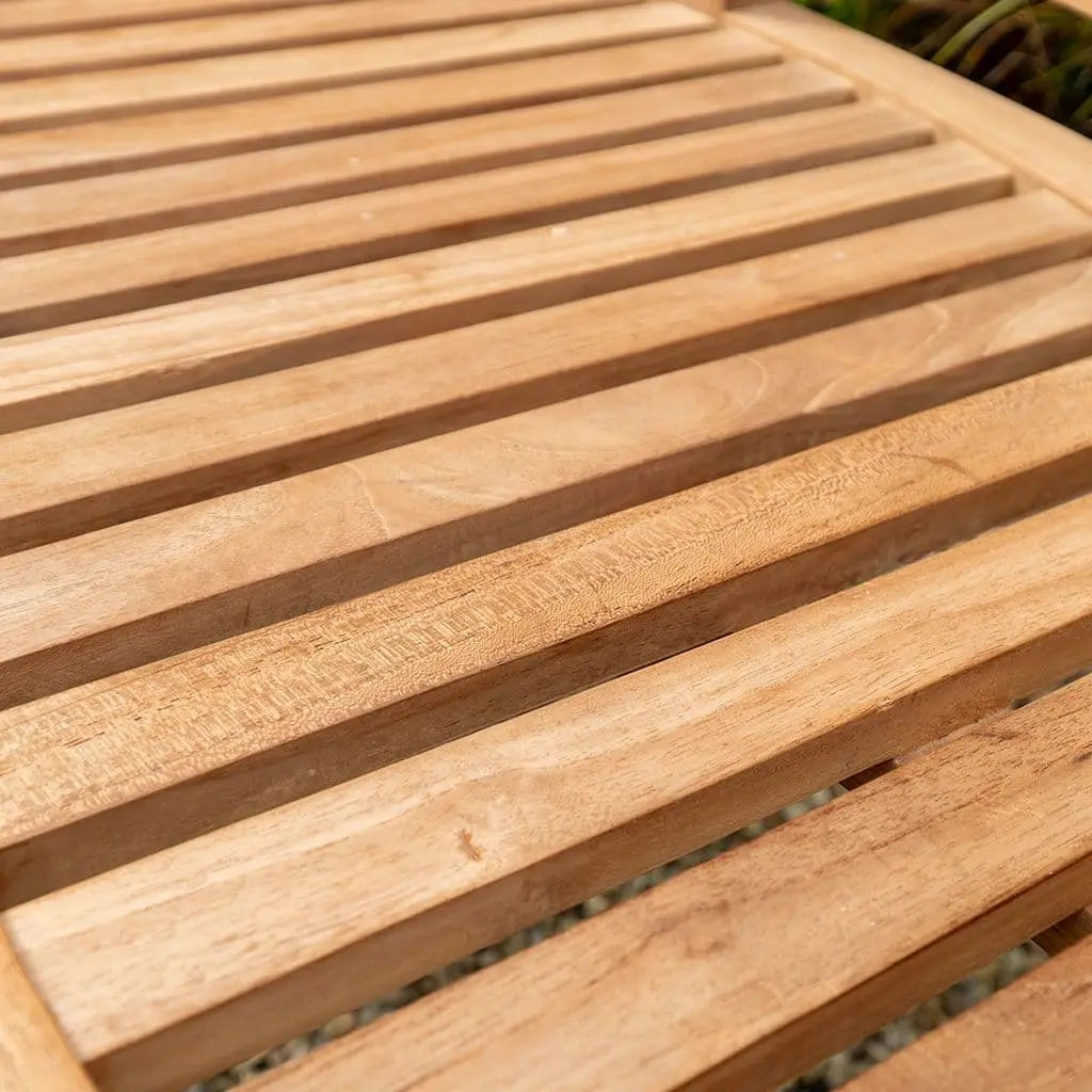 Teak Curved Bench