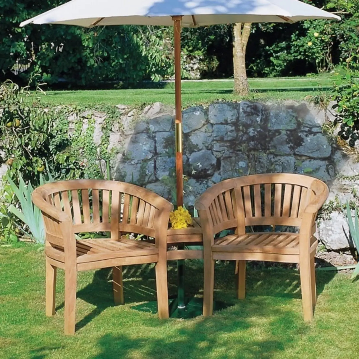 Teak Love Seat Timbertrove