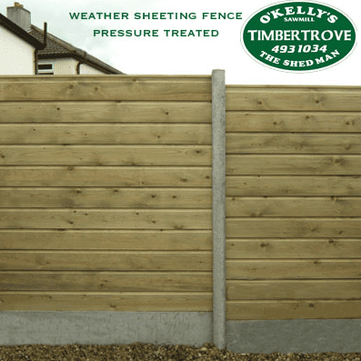 Weather Sheeting Fencing Panel