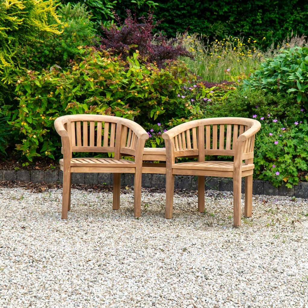 Teak Love Seat Timbertrove