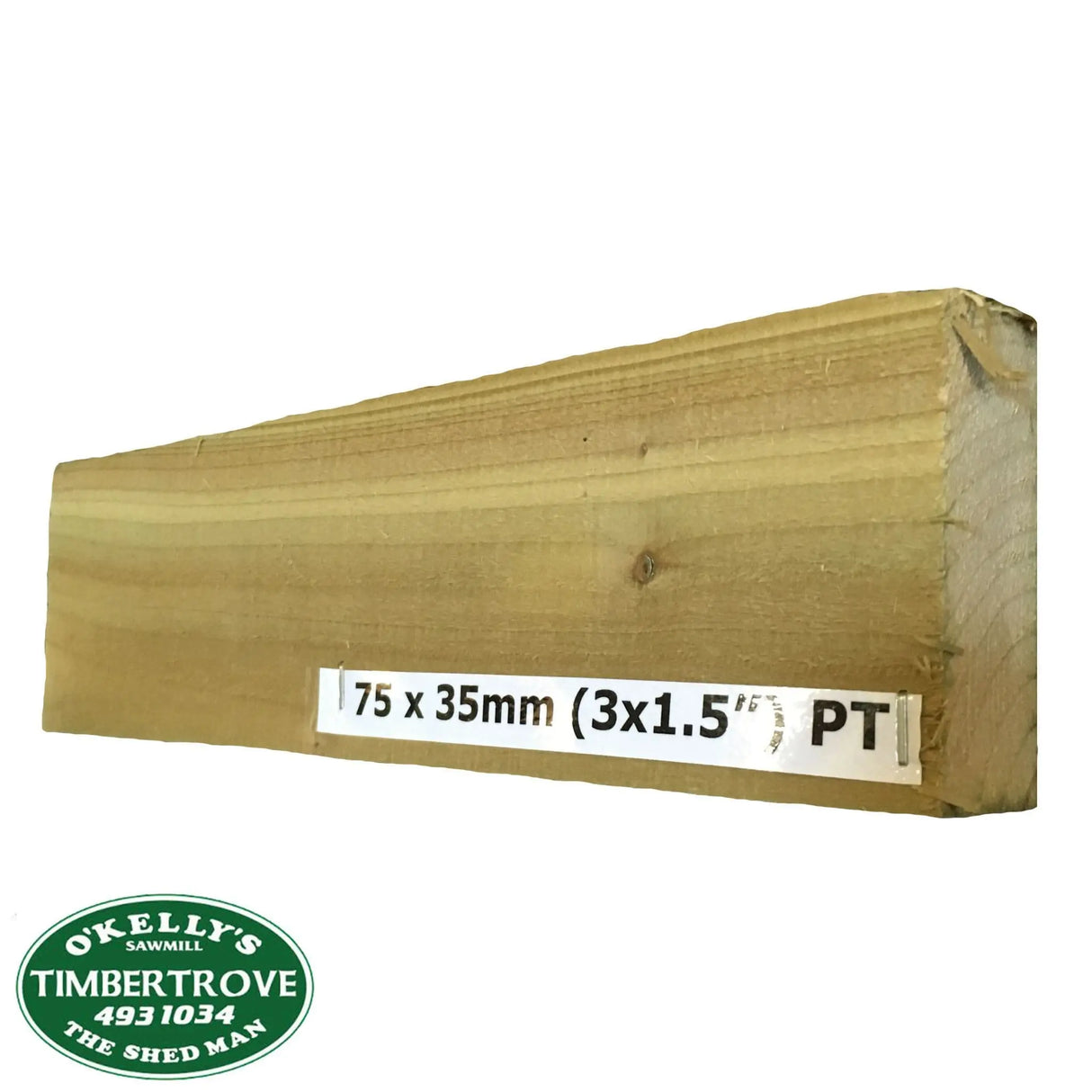 3 x 1.5" (75 x 35mm) Treated Timber