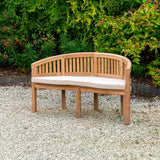 Teak Curved Bench Timbertrove