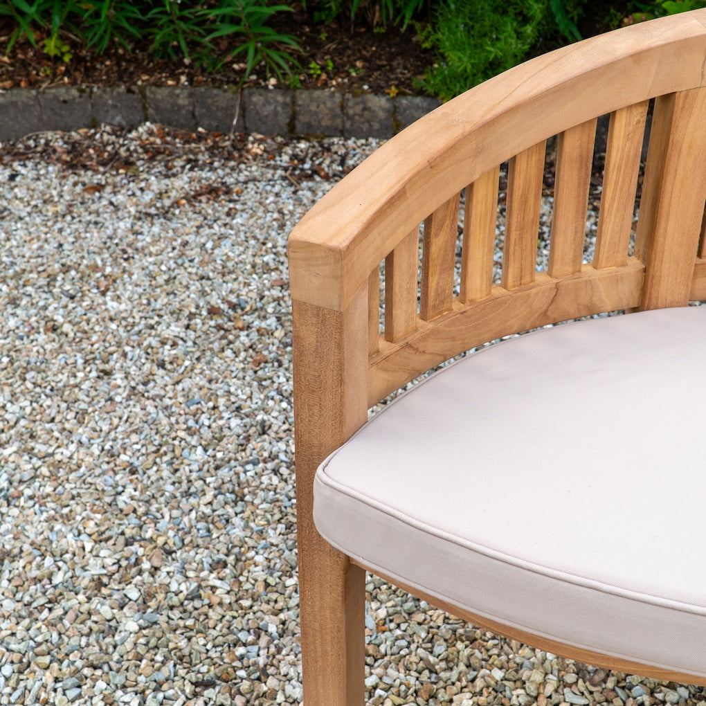 Teak Curved Bench Timbertrove