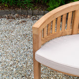 Teak Curved Bench Timbertrove