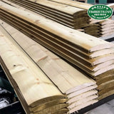 5 x 1 (125 x 22mm)  Log Effect Treated Timber