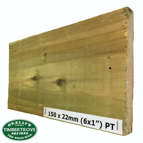 6 x 1 (150 x 22mm) Treated Timber