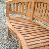Teak Curved Bench Timbertrove