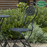 Black Metal Outdoor Table & Chairs Set Timbertrove