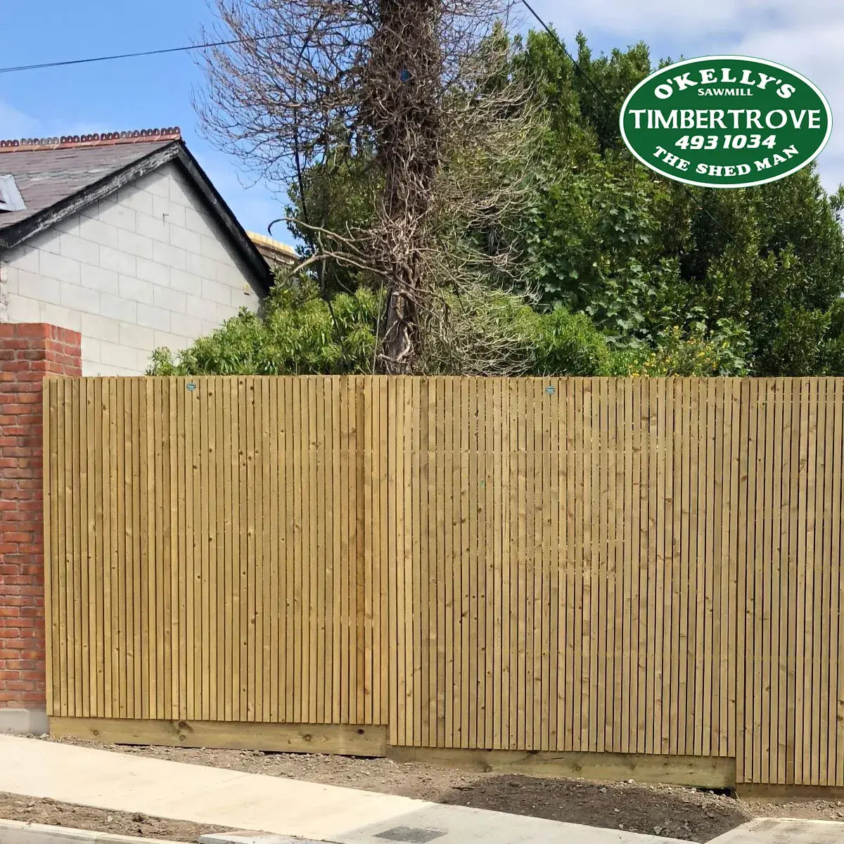 Contemporary Slatted Fencing