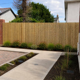 Contemporary Slatted Fencing Timbertrove