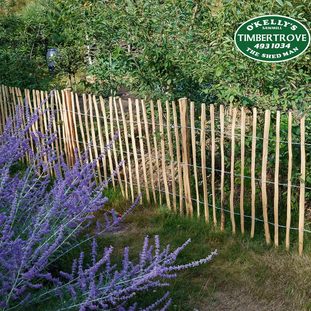 Hazel Picket Rail Fencing