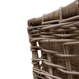 Log Basket  Open Weave with High Handle