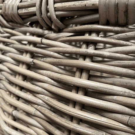 Log Basket Square with Ear Handles