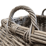 Log Basket Square with Ear Handles