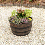 Oak Curved Barrel Planter