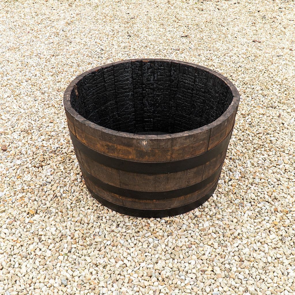 Oak Curved Barrel Planter