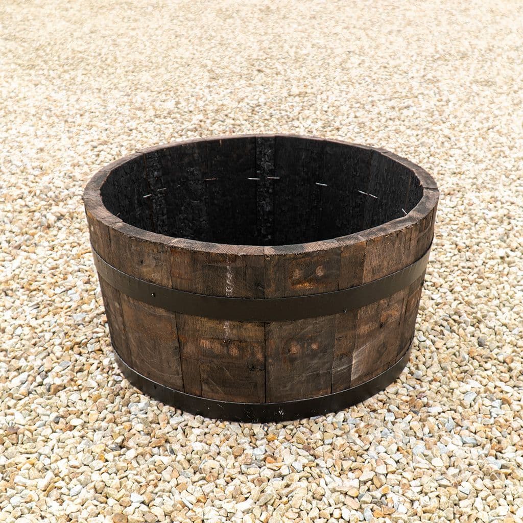 Oak Whisky Barrel Planter
