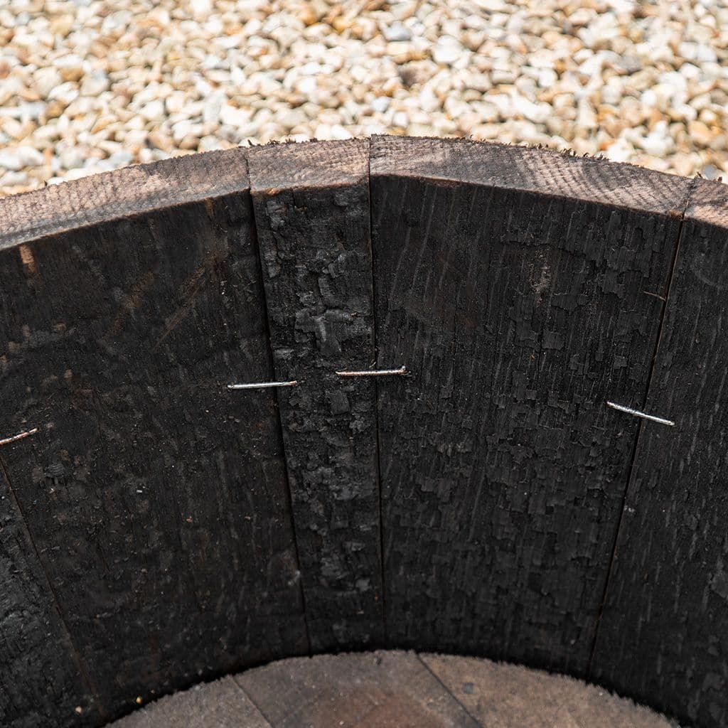 Oak Whisky Barrel Planter