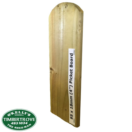 Picket Boards 4 inch (95mm) Treated Timber