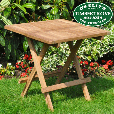 Picnic Teak Fold Up Table