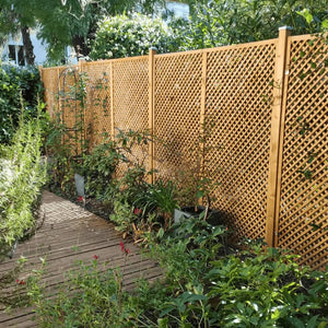 wood lattice panel trellis diamond teak Privacy Diamond Garden Trellis