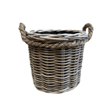 Round Planter Basket with Plastic Liner