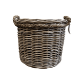 Round Planter Basket with Plastic Liner