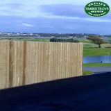 Round Top Closeboard Fencing Panel