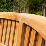 Teak Curved Bench