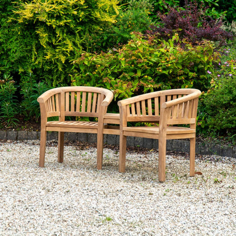 Teak Love Seat Timbertrove