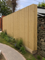 Contemporary Slatted Fencing Timbertrove
